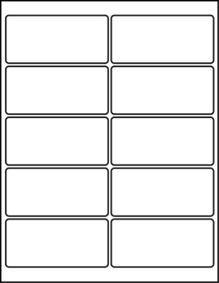 4.00" X 1.87" Blank Labels