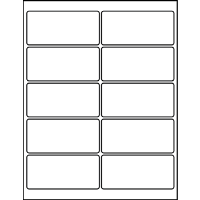 4.00" X 1.87" Blank Labels