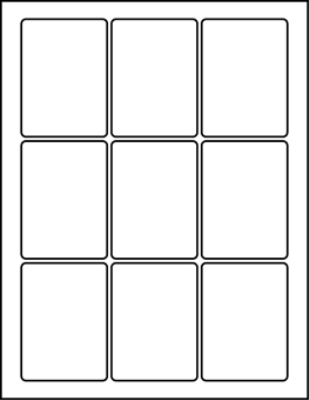 2.375" X 3.25" Blank Labels