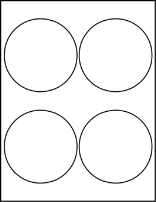 4.00" Round Blank Labels