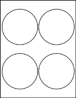 4.00" Round Blank Labels