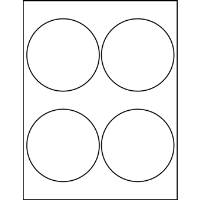 4.00" Round Blank Labels