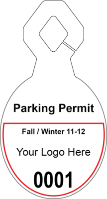 3.75" X 7.00" Parking Permits