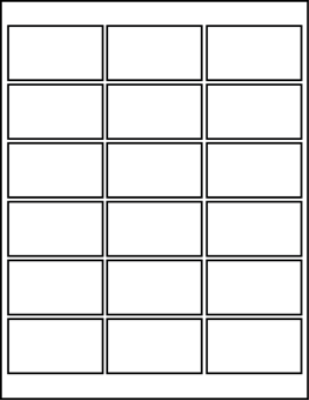 2.62" X 1.50" Blank Labels