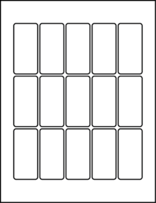 1.312" X 2.75" Blank Labels