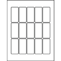 1.312" X 2.75" Blank Labels