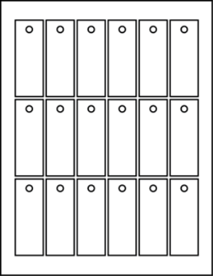 1.125" X 3.062" Rectangle Tags