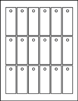 1.125" X 3.062" Rectangle Tags