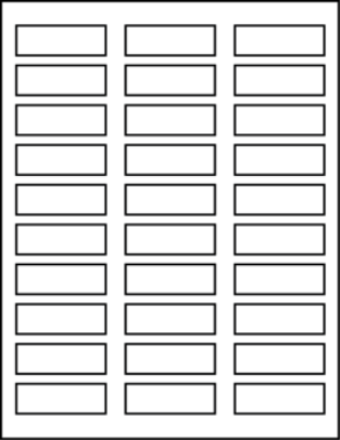 2.250" X 0.750" Blank Labels