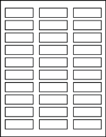 2.250" X 0.750" Blank Labels