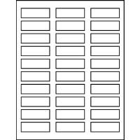 2.250" X 0.750" Blank Labels
