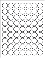 1.00" Round Blank Labels
