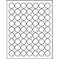 1.00" Round Blank Labels