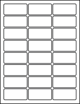 2.50" X 1.17" Blank Labels