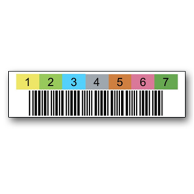 3" x 0.625" Media Barcode A