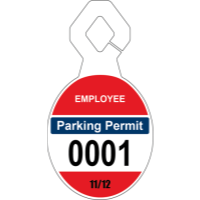 3.75" X 7.00" Parking Permits
