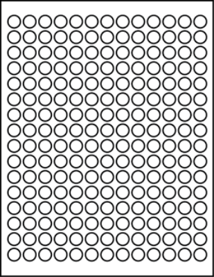 0.50" Blank Round Labels