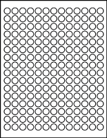 0.50" Blank Round Labels