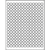 0.50" Blank Round Labels