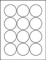 2.25" Round Blank Labels