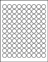 0.75" Round Blank Labels