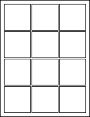 2.500" X 2.470" Labels
