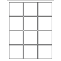 2.500" X 2.470" Labels