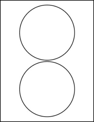 5.00" Round Blank Labels