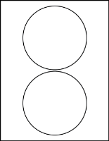 5.00" Round Blank Labels