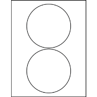 5.00" Round Blank Labels