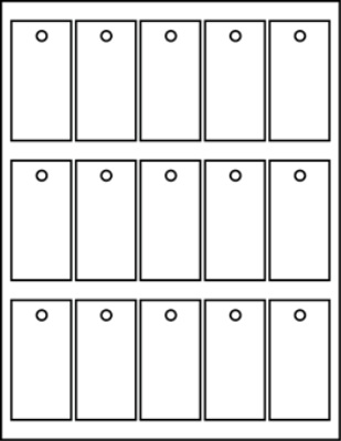 1.50" X 3.00" Rectangle Tags