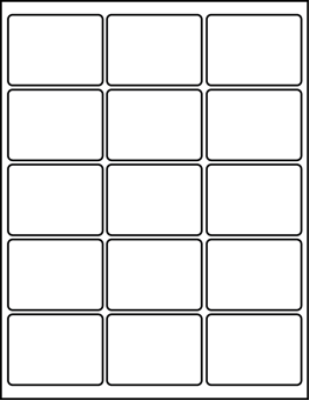  2.62" X 1.95" Labels
