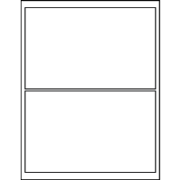 8.00" X 5.00" Blank Labels