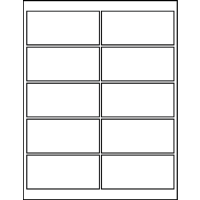 4.00" X 1.87" Blank Labels