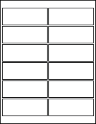 4.00" X 1.50" Blank Labels