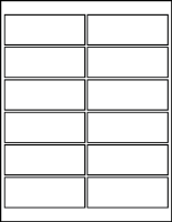 4.00" X 1.50" Blank Labels
