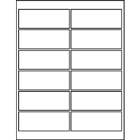 4.00" X 1.50" Blank Labels