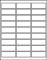 2.62" X 1.00" Labels
