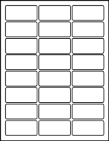 2.50" X 1.17" Labels