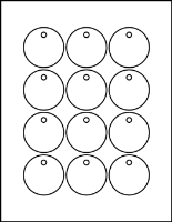 2.0" X 2.0" Round Tags