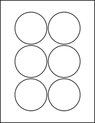 2.875" Round Labels