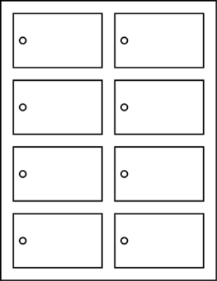 3.500" X 2.125" Rectangle Tags