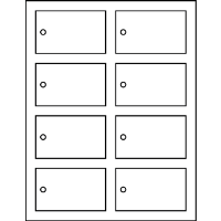 3.500" X 2.125" Rectangle Tags
