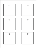 2.750" X 2.750" Rectangle Tags