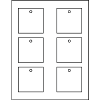 2.750" X 2.750" Rectangle Tags