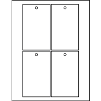 3.00" X 5.00" Rectangle Tags