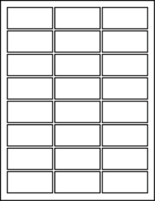 2.50" X 1.170" Blank Labels