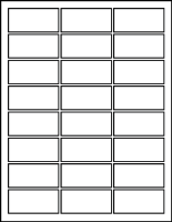 2.50" X 1.170" Blank Labels