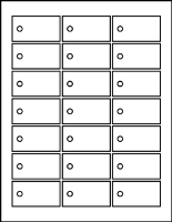 2.375" X 1.250" Rectangle Tags