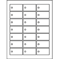 2.375" X 1.250" Rectangle Tags